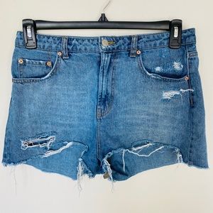 Wild Fable High Waisted Distressed Denim Shorts